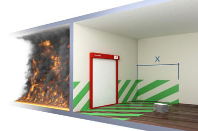 Противопожарные ворота являются барьером на пути распространения пламени и продуктов горения.